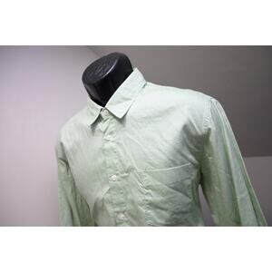 Hugo Boss Orange Label Dress Shirt Green Long Sleeve Button Up Mens Sz Large